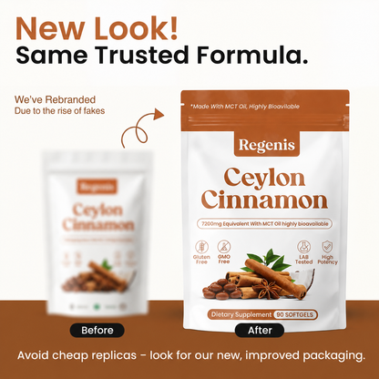 Ceylon Cinnamon 7200mg Equivalent with MCT Oil