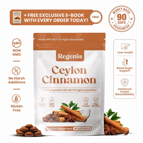 Ceylon Cinnamon 7200mg Equivalent with MCT Oil
