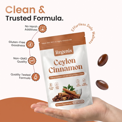 Regenis Ceylon Cinnamon 7200mg - Supplement Facts